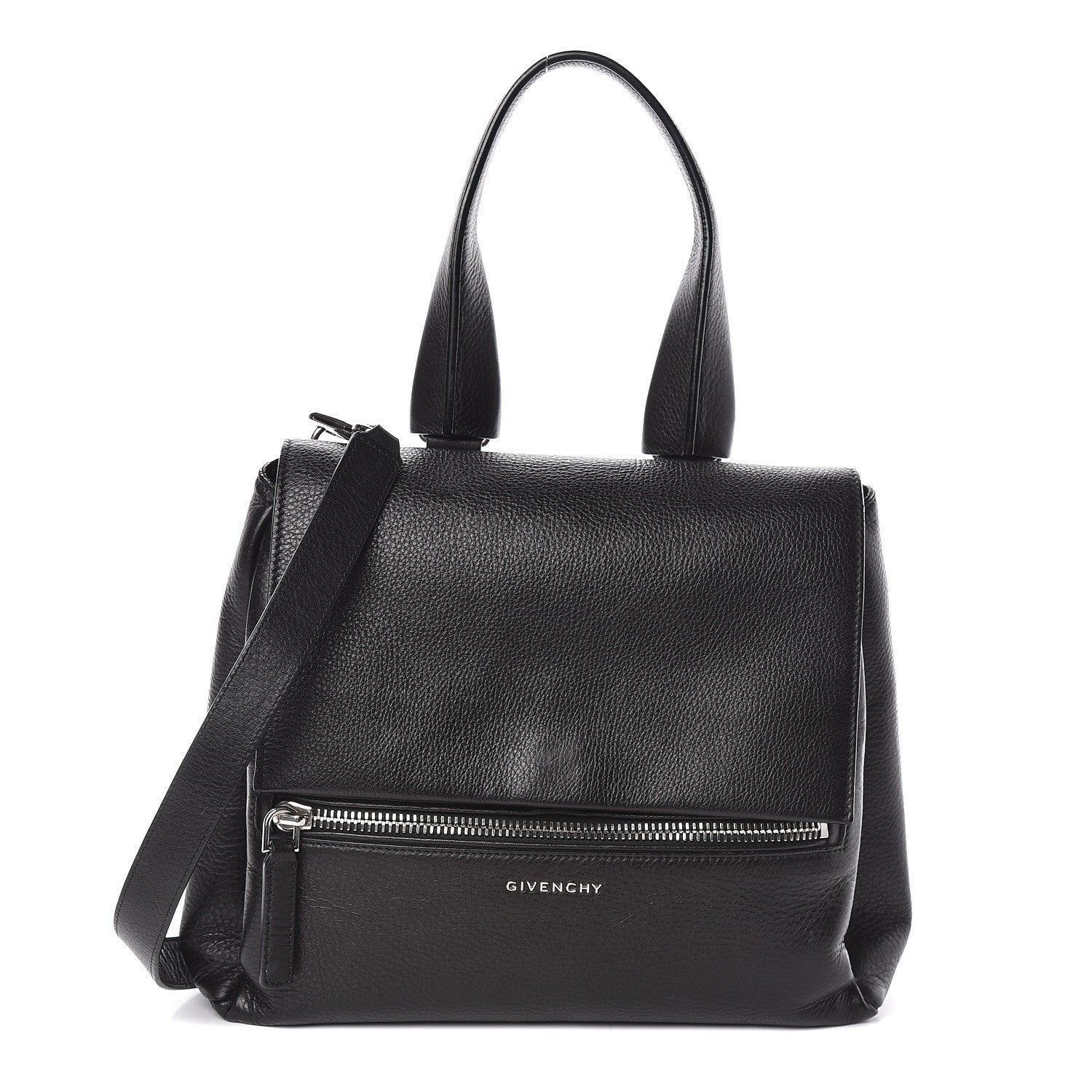 Givenchy Calfskin Small Pandora Pure Flap Bag Black 1 of 10