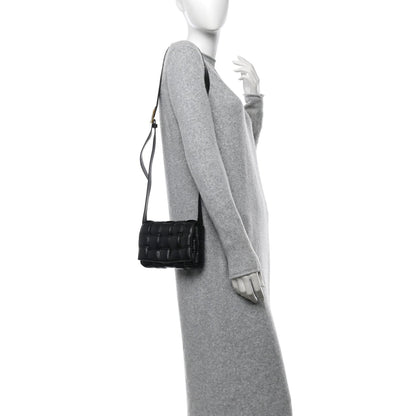 Bottega Veneta Nappa Maxi Intreccio Small Padded Cassette Crossbody Bag Black 2 of 7