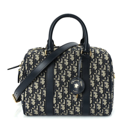 Christian Dior Oblique Calfskin Groove 25 Bag Blue 1 of 8