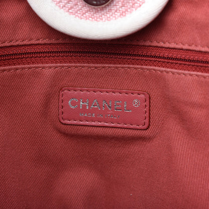 Chanel Canvas Large Deauville Tote Pink 8 of 9