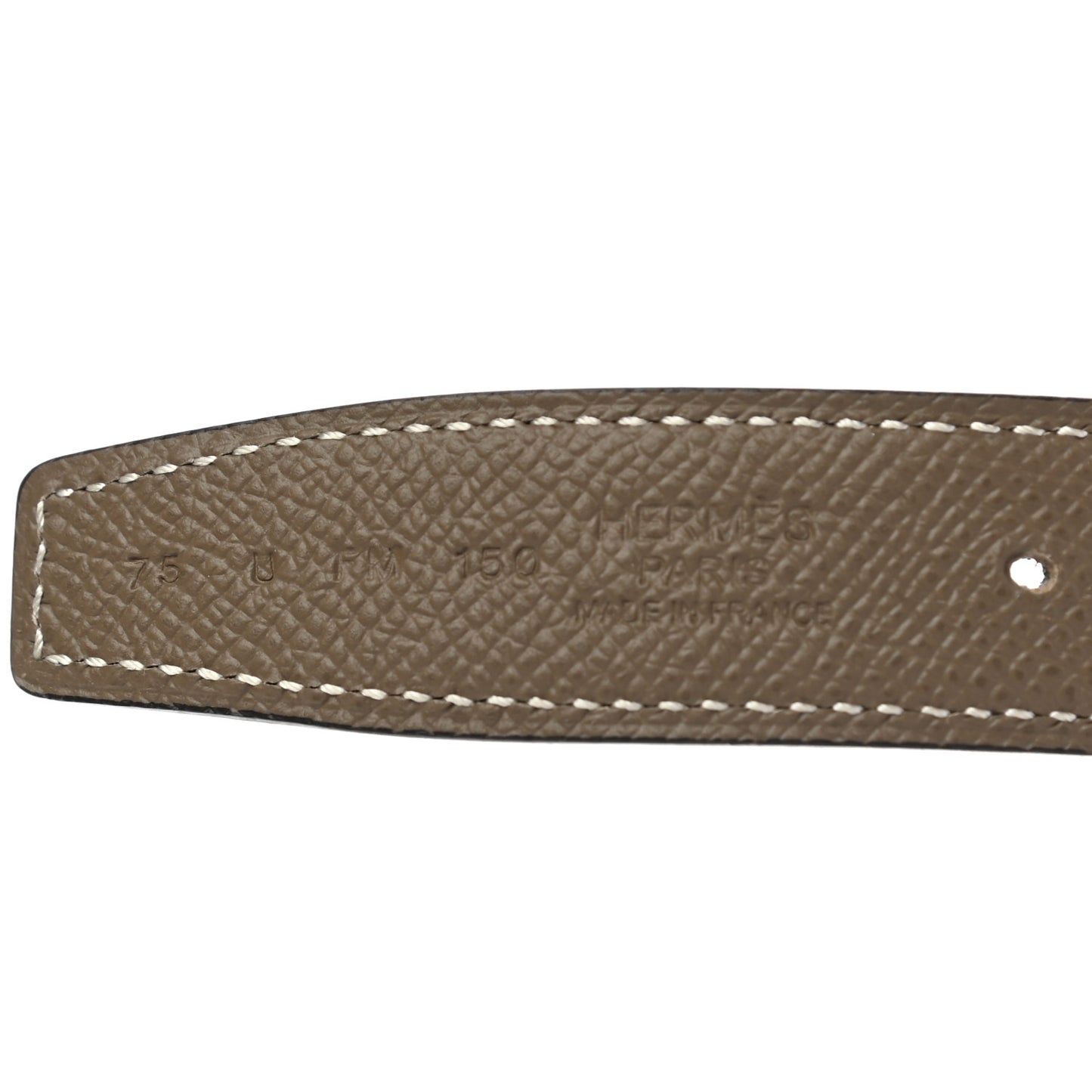 Epsom Swift 24mm Mors H Belt 75 Etoupe Black