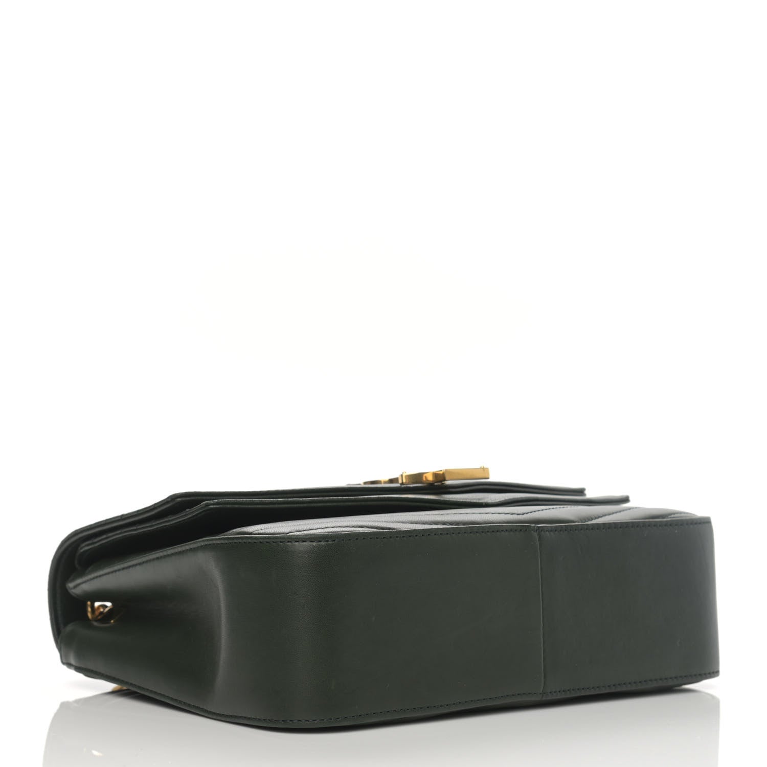 Saint Laurent Lambskin Matelasse Chevron Monogram Medium Sulpice Bag Black 4 of 16