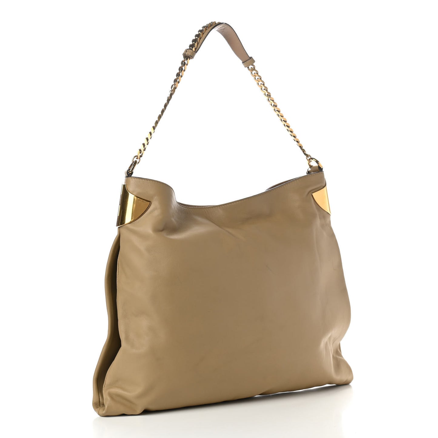 Lambskin 1970 Large Shoulder Bag Beige