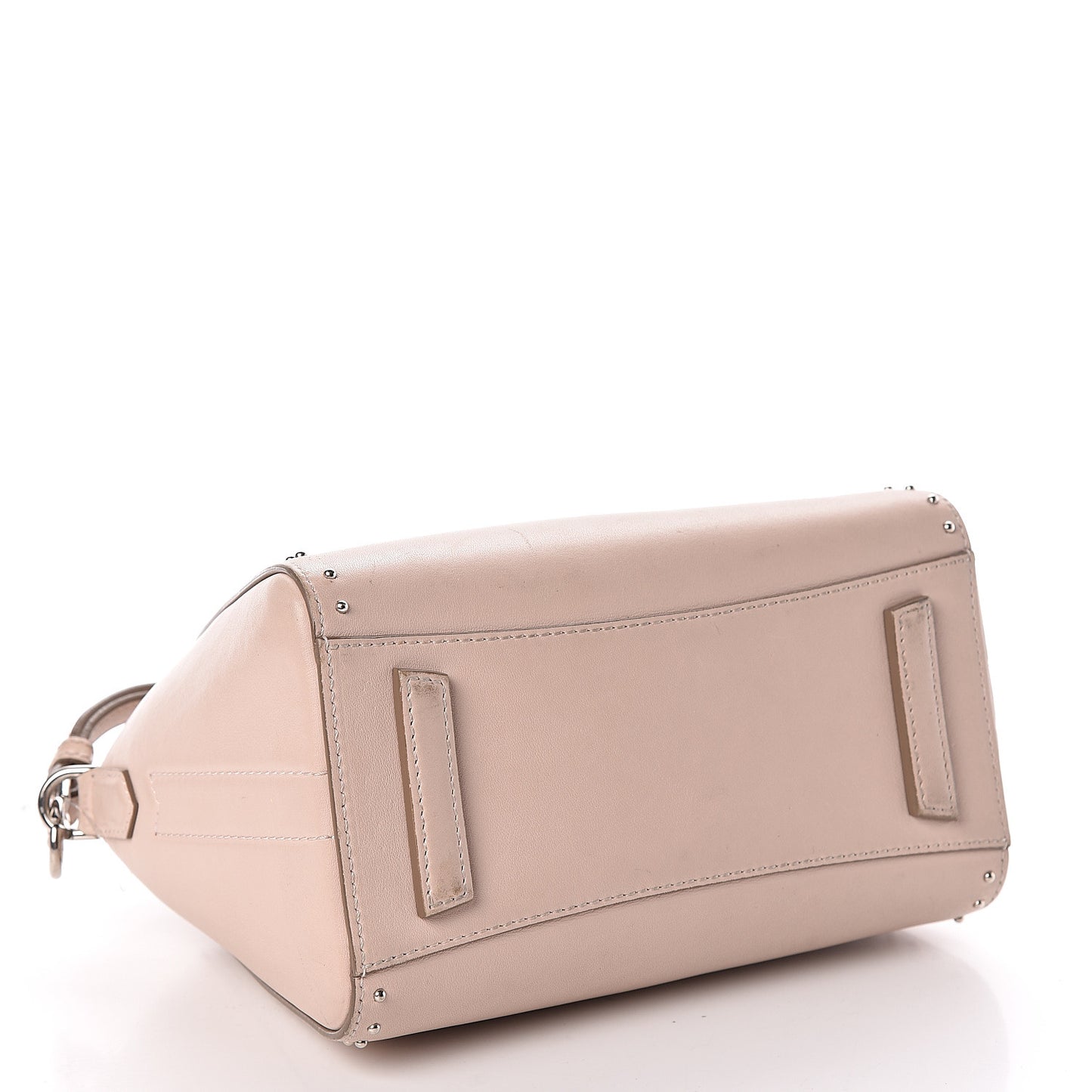 Calfskin Mini Studded Antigona Nude Pink