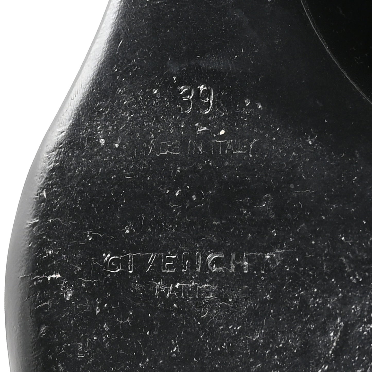 Calfskin Shark Lock Ankle Boots 39.5 Black