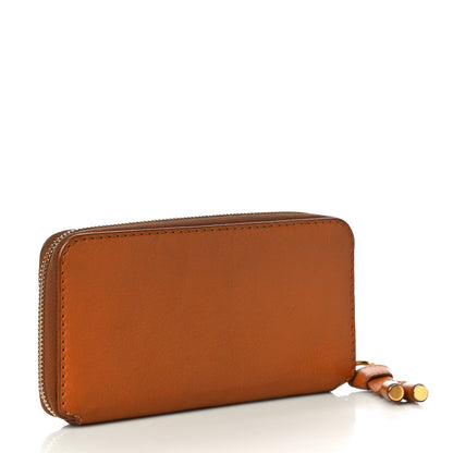 Chloe Grained Calfskin Marcie Long Zip Around Wallet Tan 3 of 16