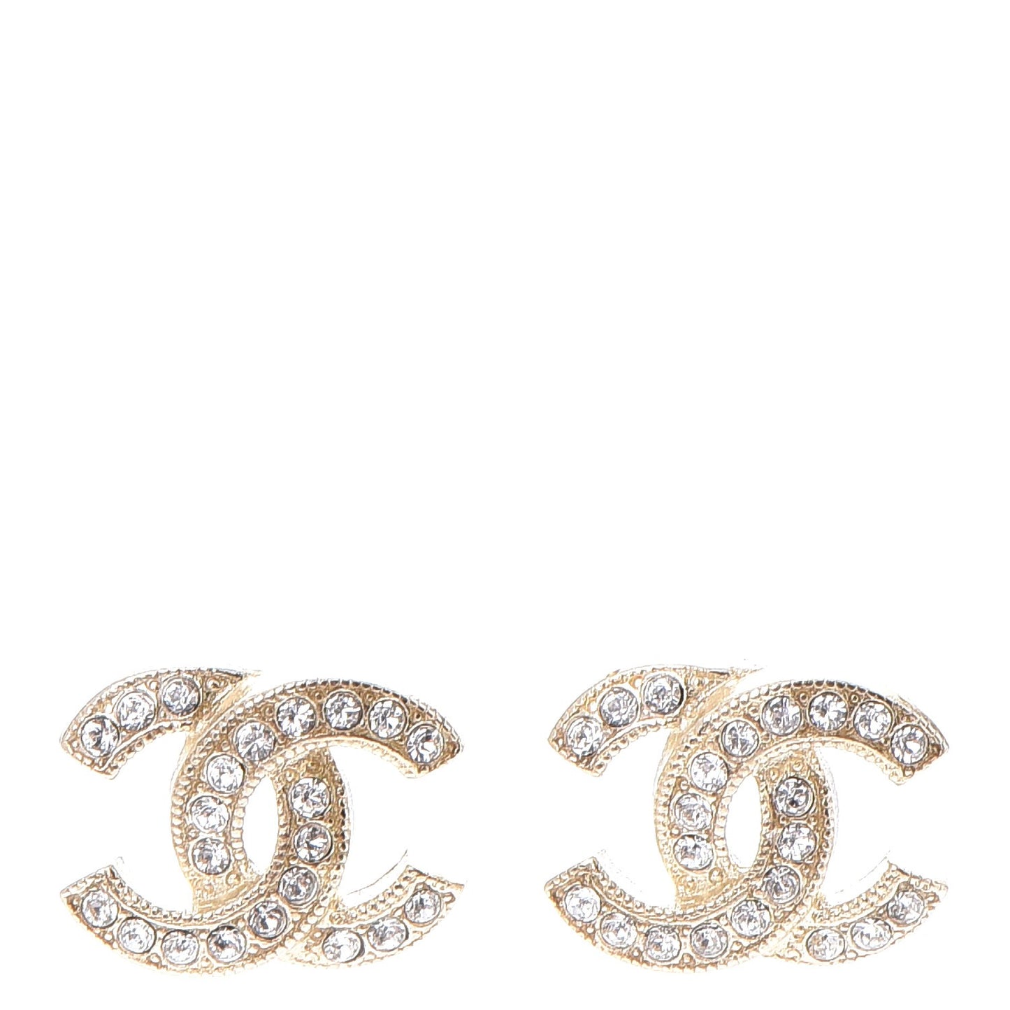 Crystal CC Earrings Gold