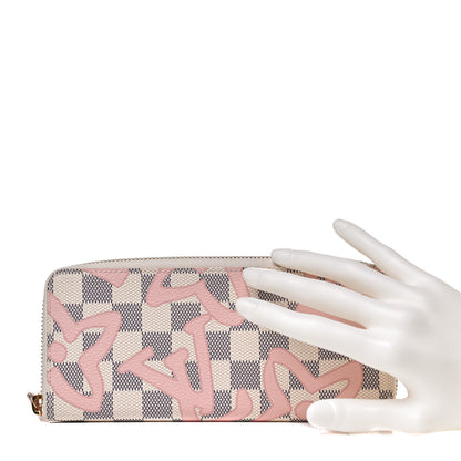 Louis Vuitton Damier Azur Tahitienne Clemence Wallet 2 of 7