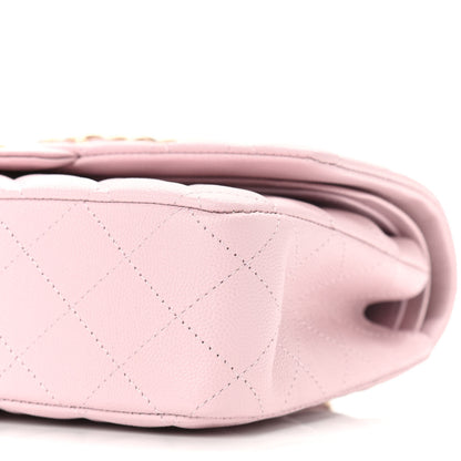 Chanel Caviar Quilted Medium Double Flap Light Pink 10 of 10