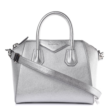 Givenchy Metallic Sugar Goatskin Small Antigona Silver 1 of 7