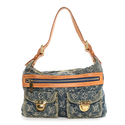 Louis Vuitton Monogram Denim Baggy PM  Blue 1 of 8