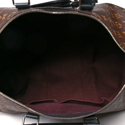 Louis Vuitton Monogram Macassar Keepall Bandouliere 45 5 of 11