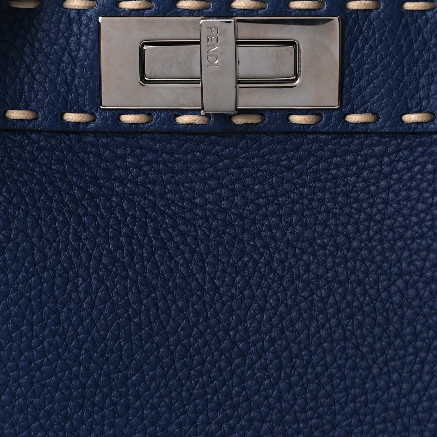 Vitello Granato Camoscio Selleria Macro Stitchings Medium Peekaboo I SEE U Satchel Blue Cyan