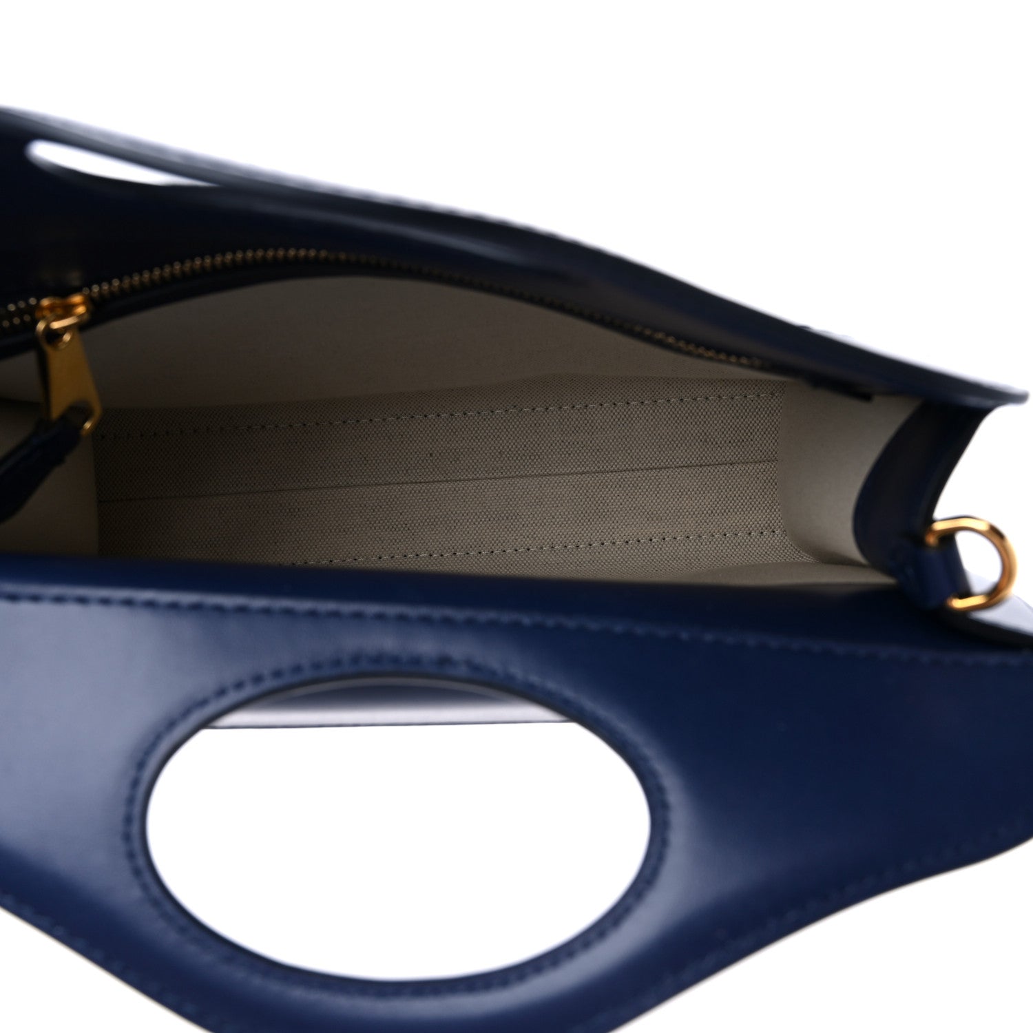 Burberry Calfskin Nylon Tartan Mini Pocket Bag Blue White Orange 5 of 8