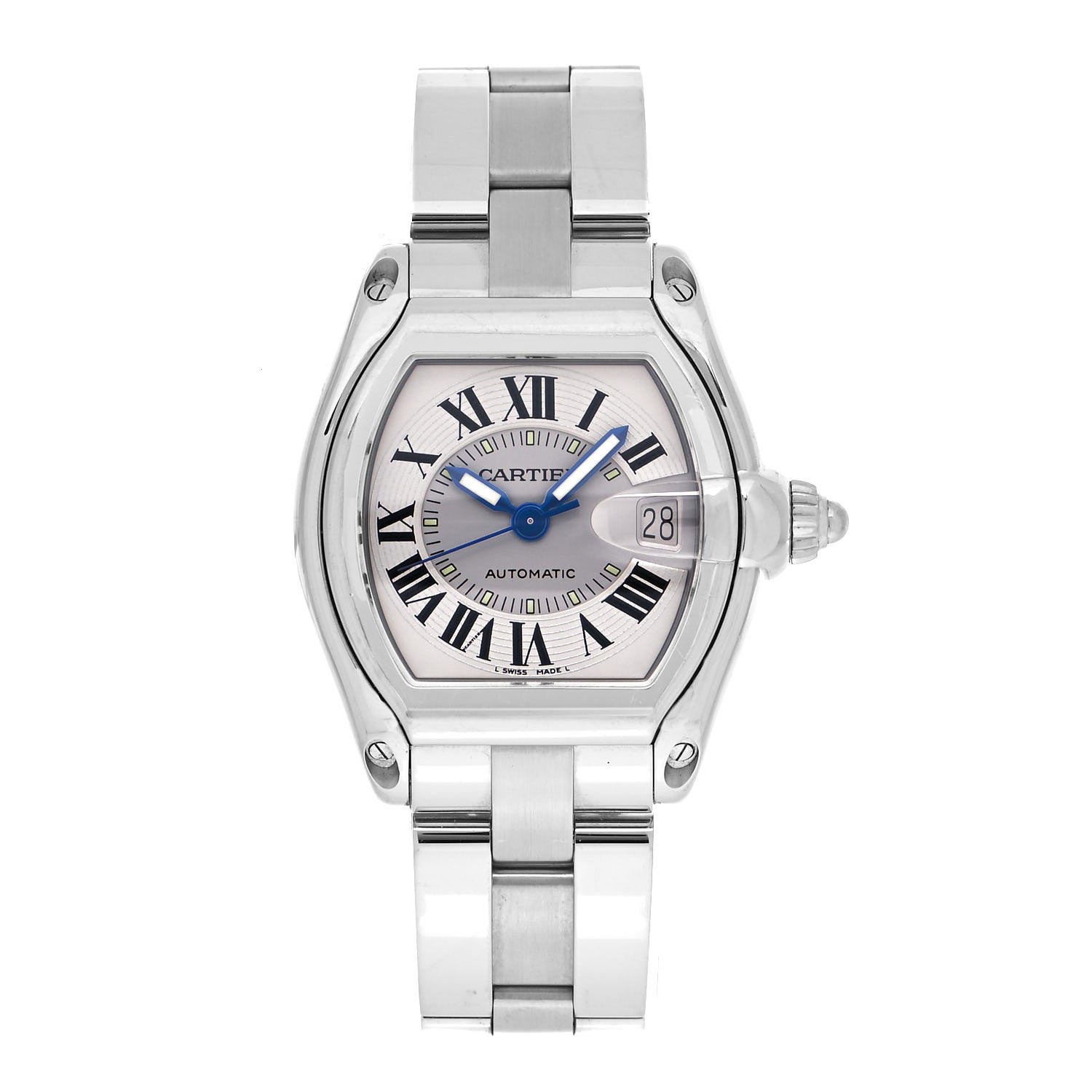 Cartier Stainless Steel 37mm Roadster Automatic Watch 1 of 5