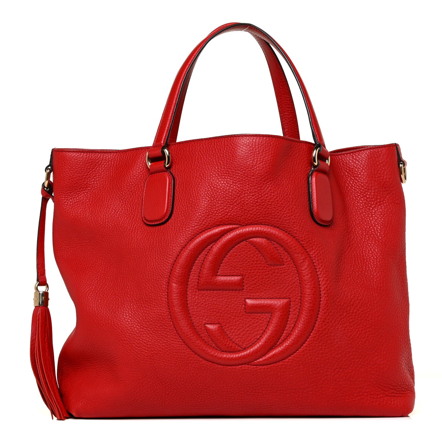 Gucci Cellarius Calfskin Large Soho Working Tote Tabasco 1 of 12