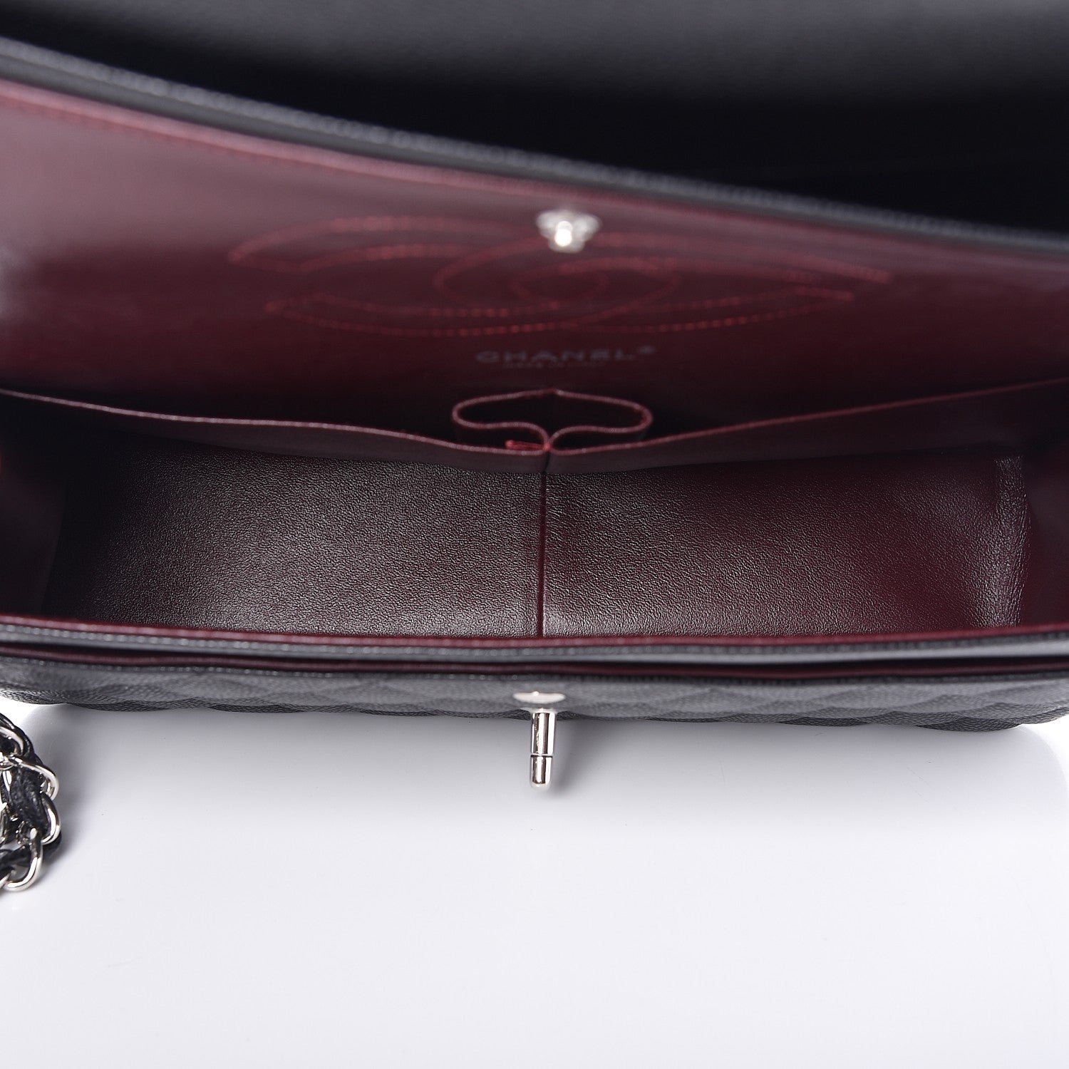 Chanel Caviar Quilted Jumbo Double Flap Black 6 of 10