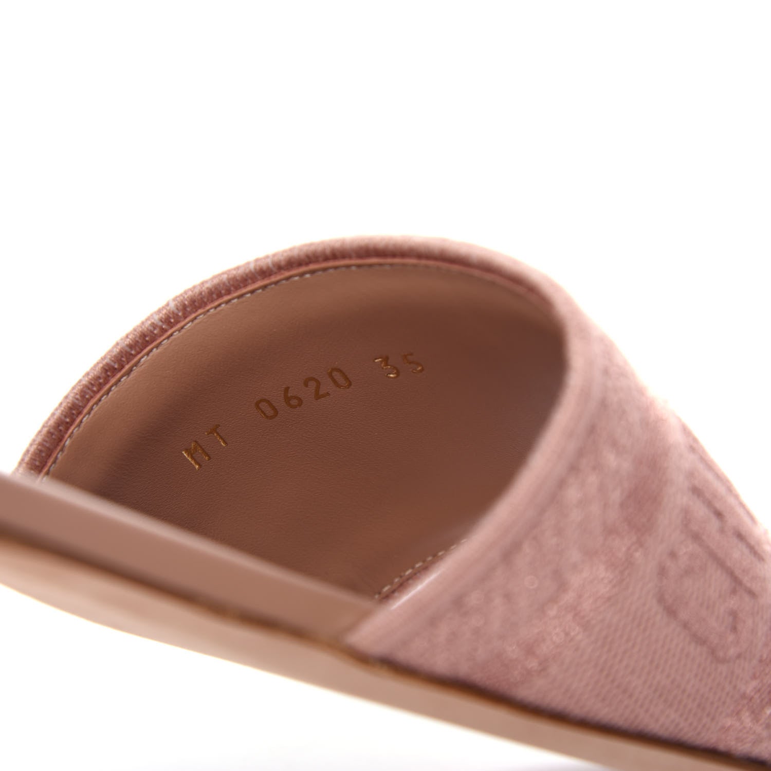 Christian Dior Cotton Embroidered Dway Mules Slide Sandals 35 Rose Des Vents 10 of 11