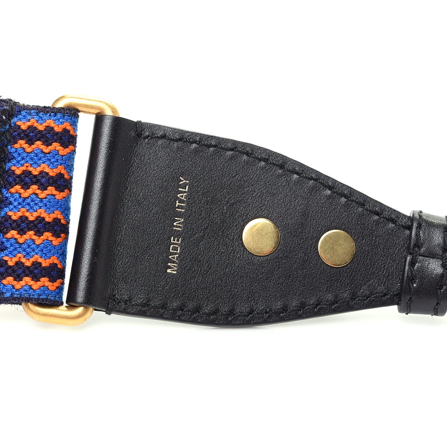 Christian Dior Canvas Embroidered Studded Mexico Shoulder Strap Multicolor 3 of 3