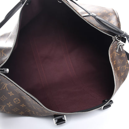 Louis Vuitton Monogram Macassar Keepall Bandouliere 55 5 of 7
