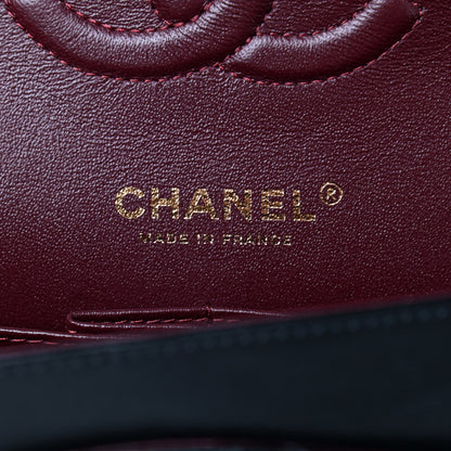 Chanel Lambskin Quilted Medium Double Flap Black 7 of 8