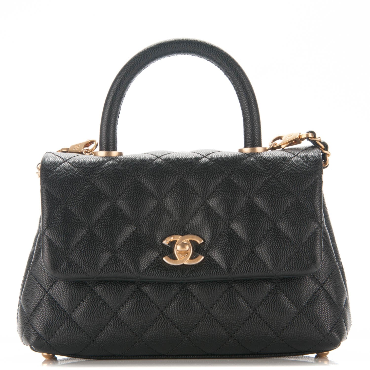 Chanel Caviar Quilted Mini Coco Handle Flap Black 1 of 7