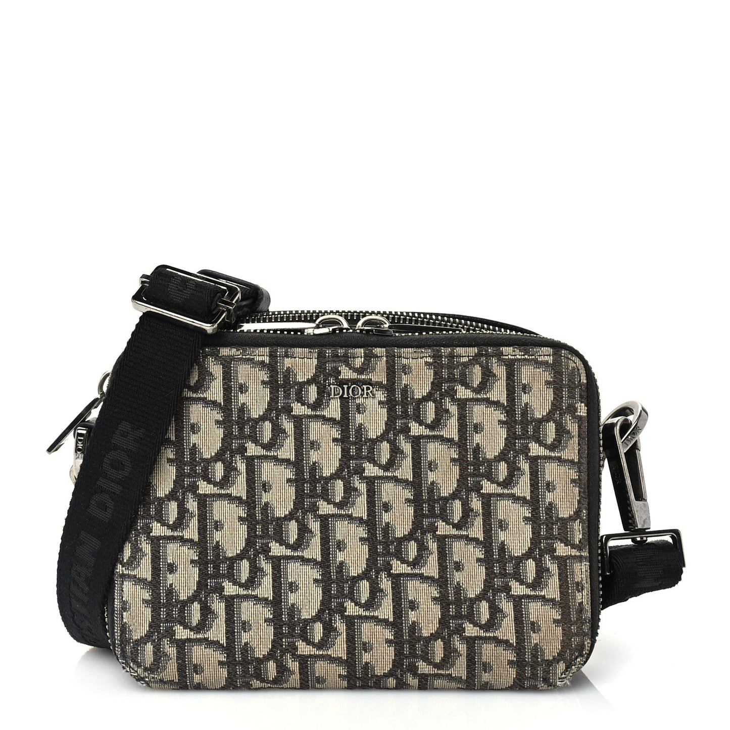 Oblique Canvas Crossbody Charcoal