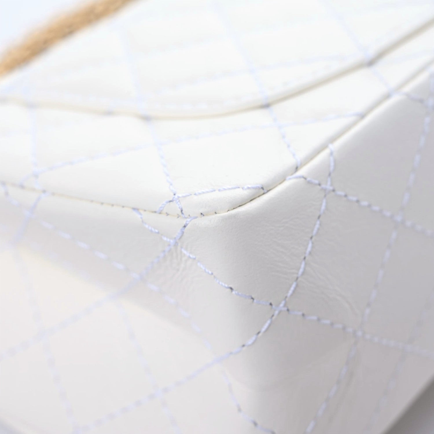 Chanel Aged Calfskin Quilted 2.55 Reissue Mini Flap White 7 of 12