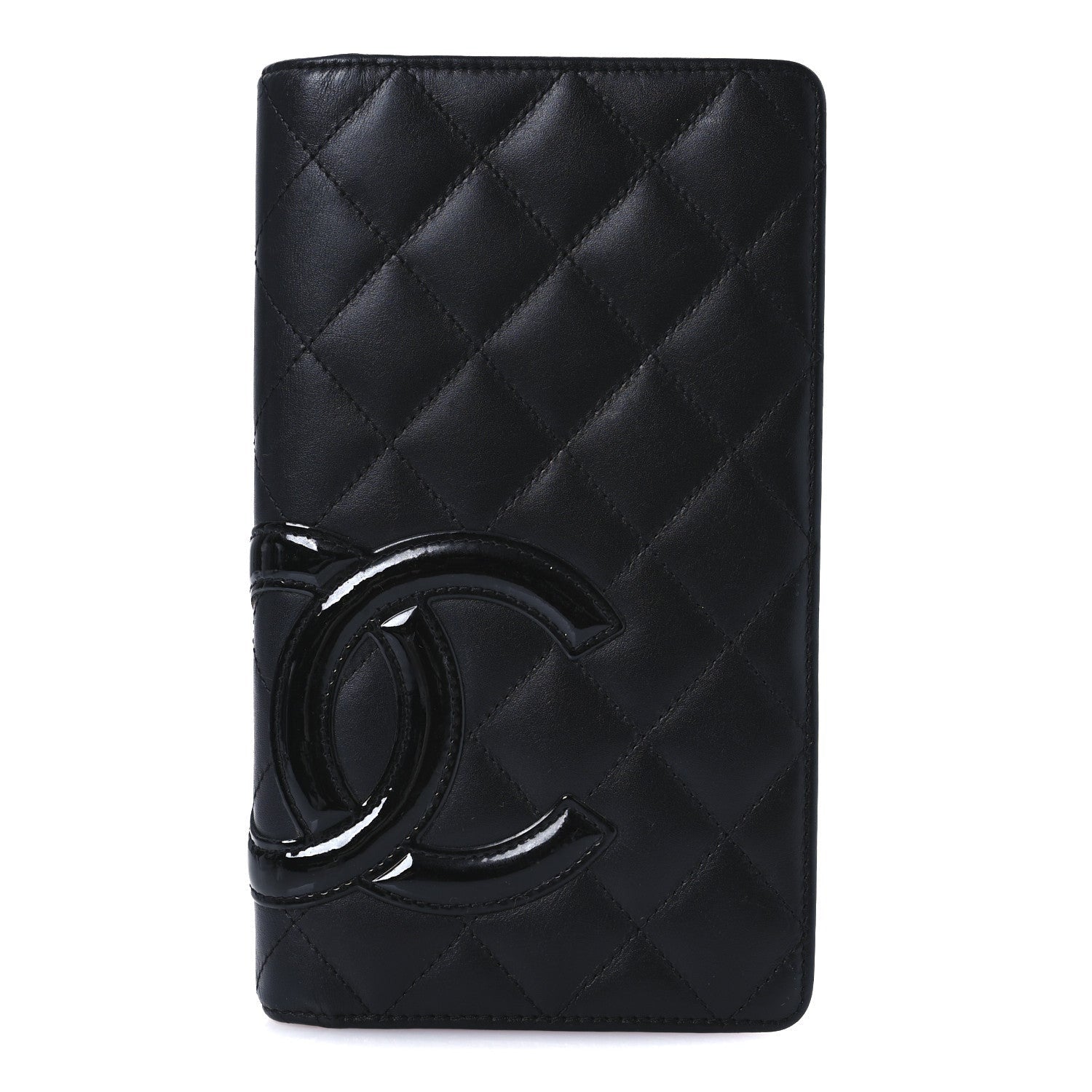 Chanel Calfskin Quilted Cambon Yen Wallet Black 1 of 7