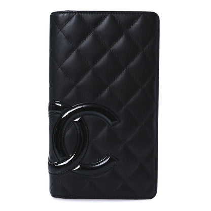 Chanel Calfskin Quilted Cambon Yen Wallet Black 1 of 7
