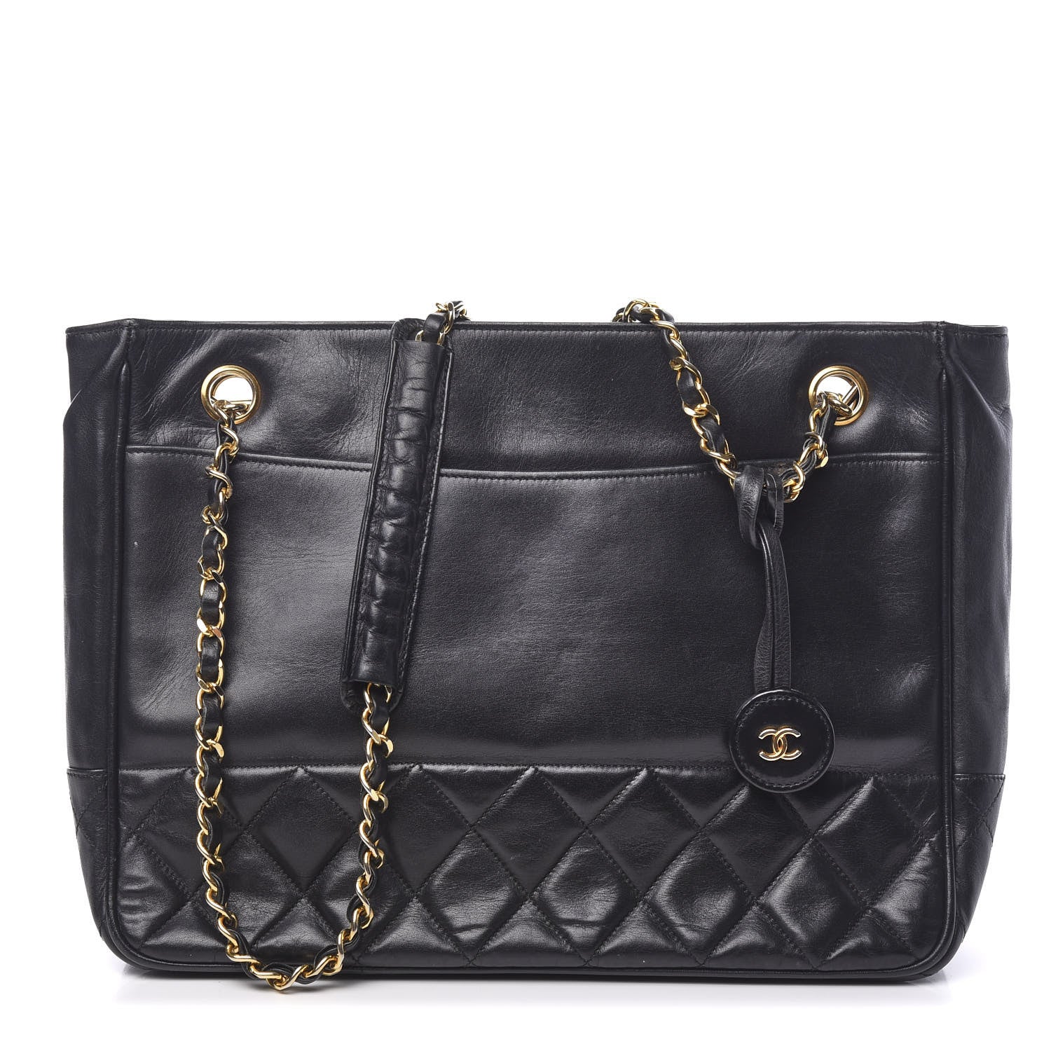 Chanel Lambskin Quilted Shoulder Bag Black 1 of 10