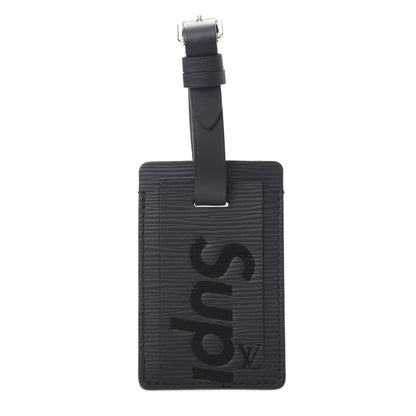 Louis Vuitton X SUPREME Epi Luggage Tag Black 1 of 3