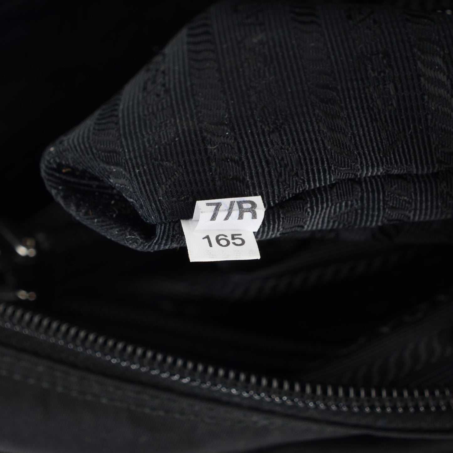 Tessuto Nylon Saffiano Messenger Bag Nero Black