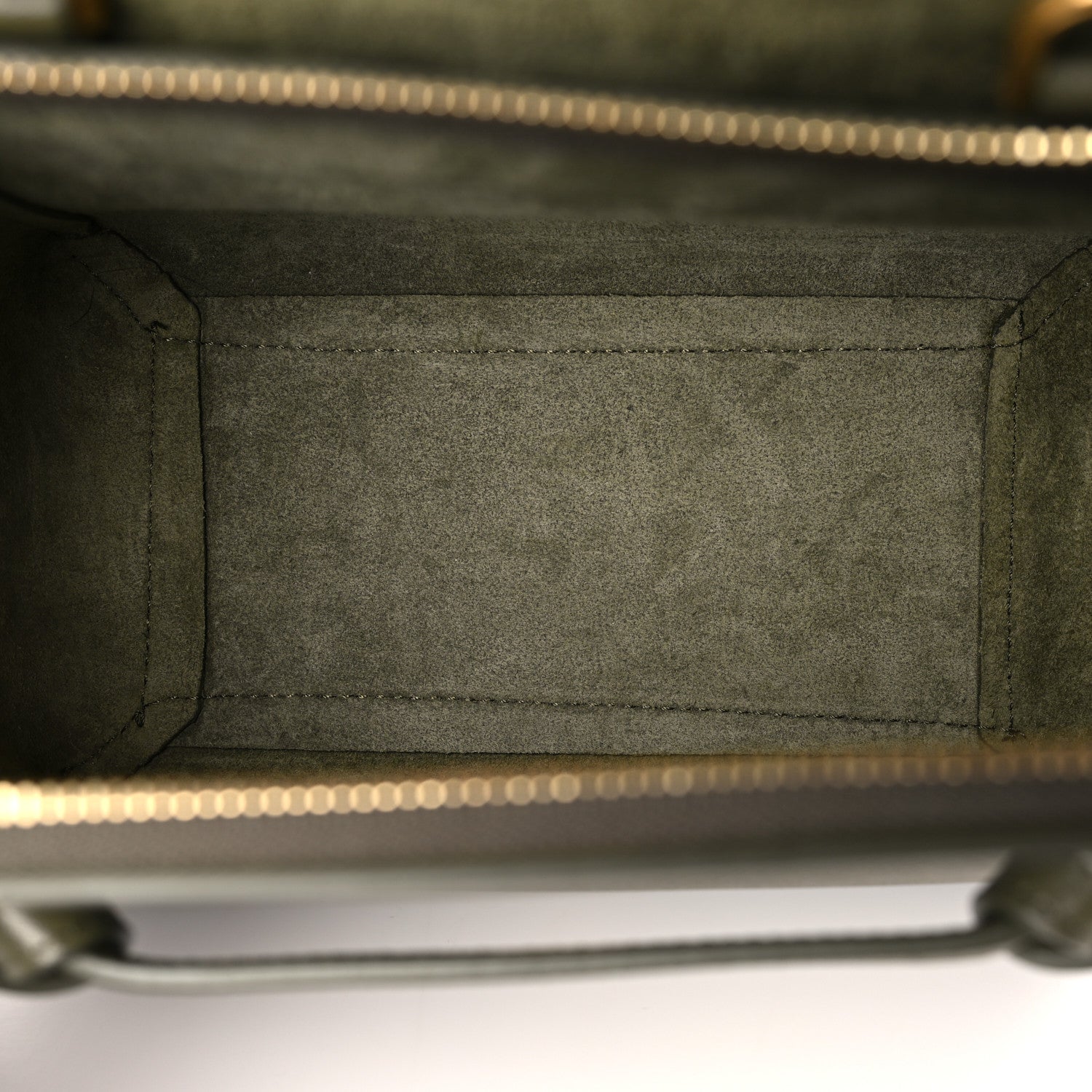 Celine Grained Calfskin Nano Belt Bag Army Green 5 of 9