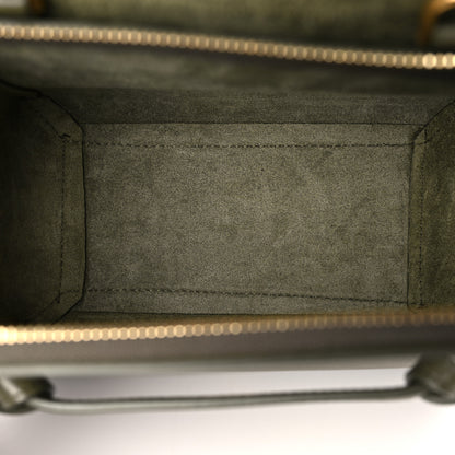 Celine Grained Calfskin Nano Belt Bag Army Green 5 of 9