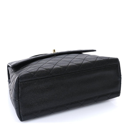 Chanel Caviar Quilted Jumbo Kelly Flap  Black 4 of 10