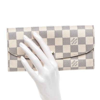 Louis Vuitton Damier Azur Emilie Wallet 2 of 7