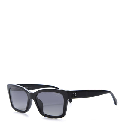 Chanel Acetate Polarized Square Sunglasses 5417-A Black 1 of 8