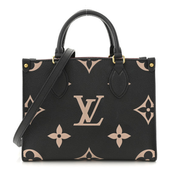 Louis Vuitton Empreinte Monogram Giant Onthego PM Black Beige 1 of 9