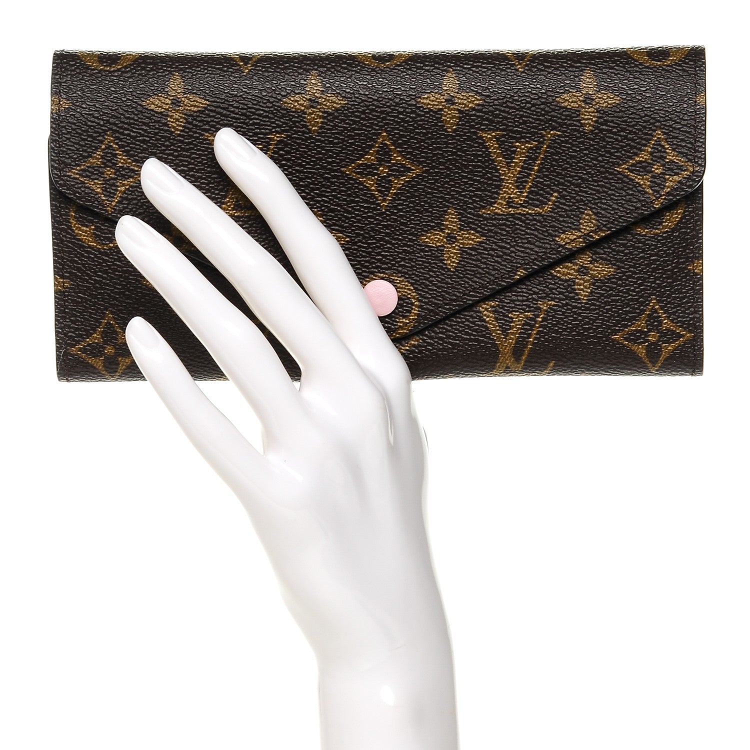 Louis Vuitton Monogram Josephine Wallet Rose Ballerine 2 of 6