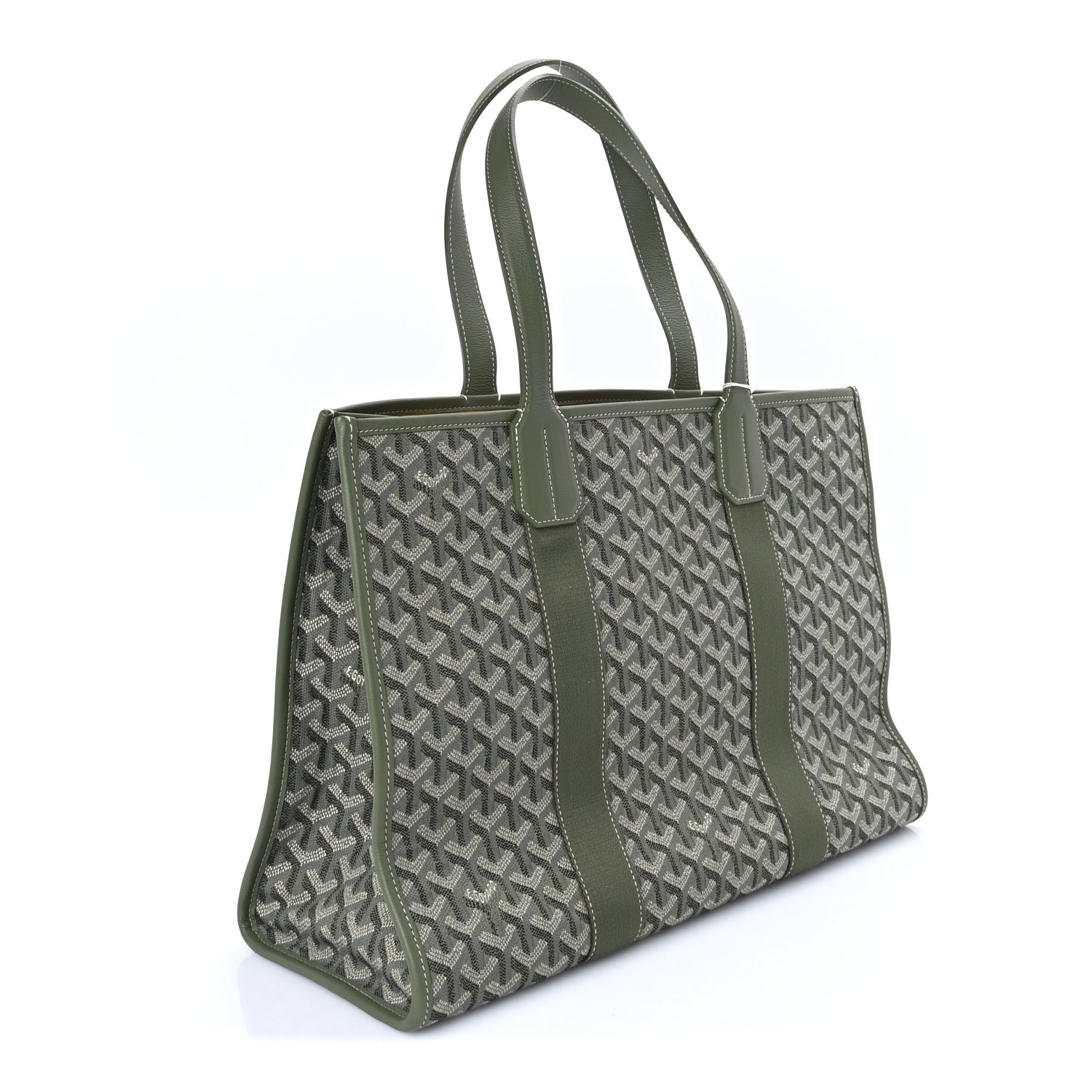 Goyard Jacquard Villette MM Tote  Khaki 2 of 7