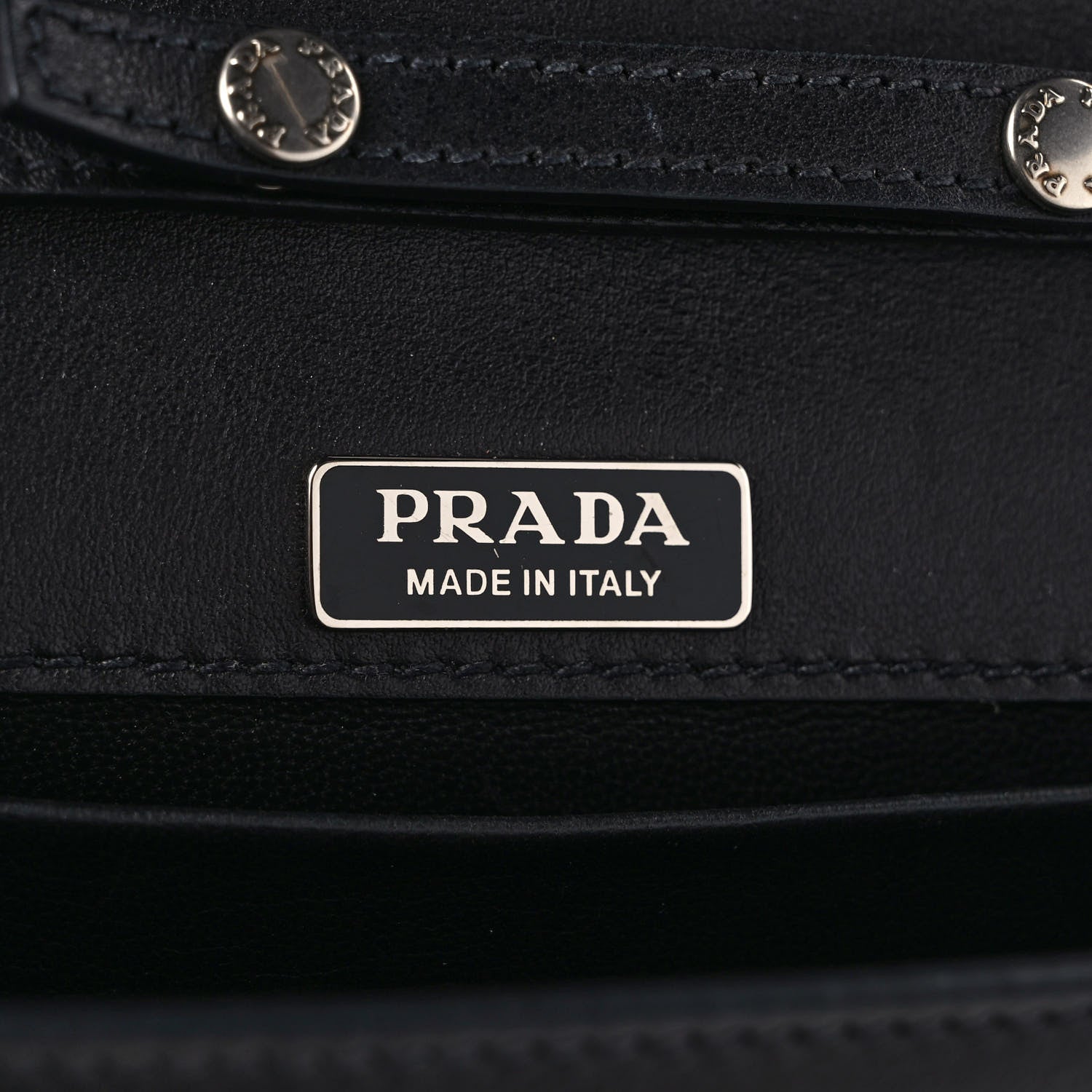 Prada City Calf Saffiano Cahier Astrology Bag Black 6 of 13