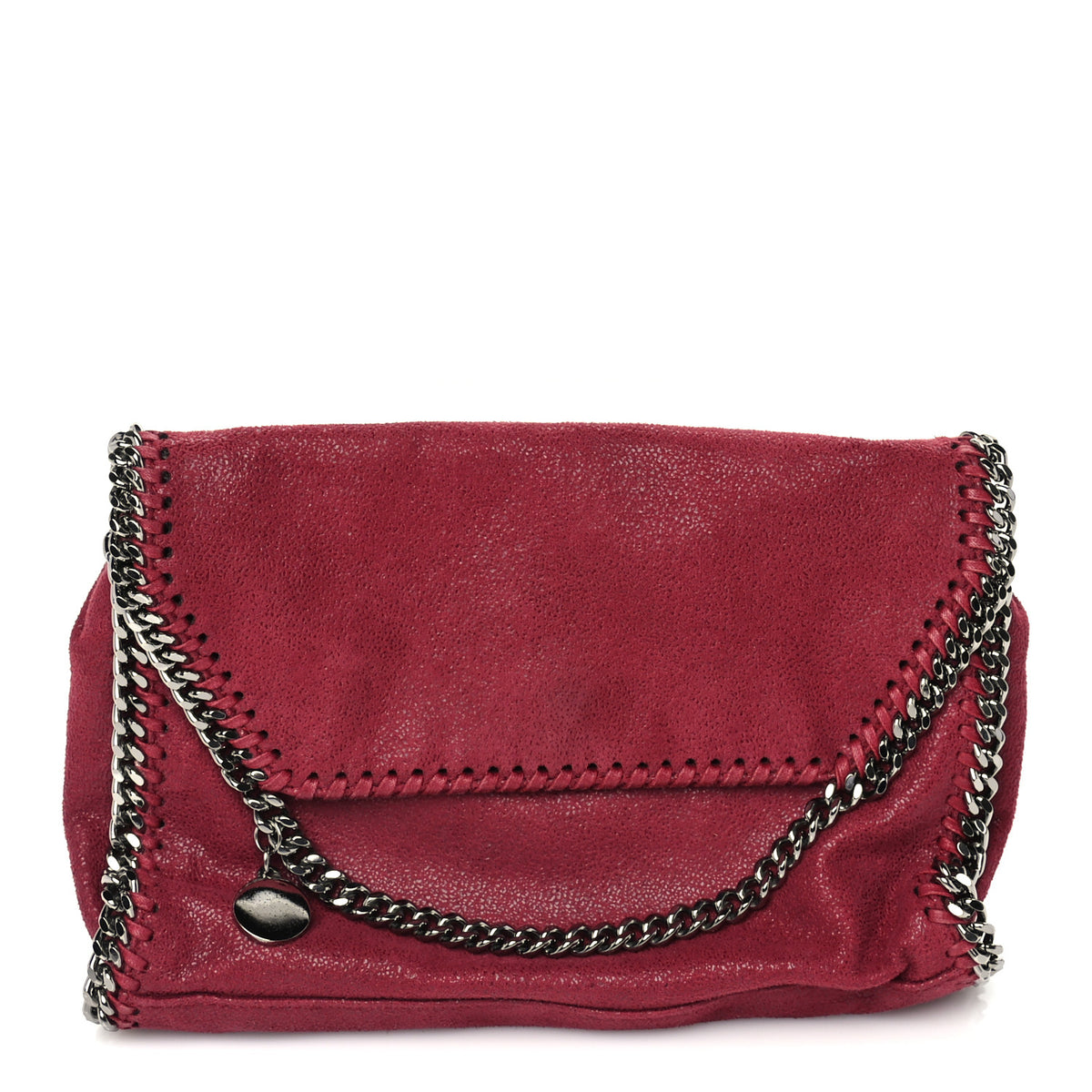 Stella McCartney Shaggy Deer Tiny Fold Over Falabella Tote Plum 1 of 8