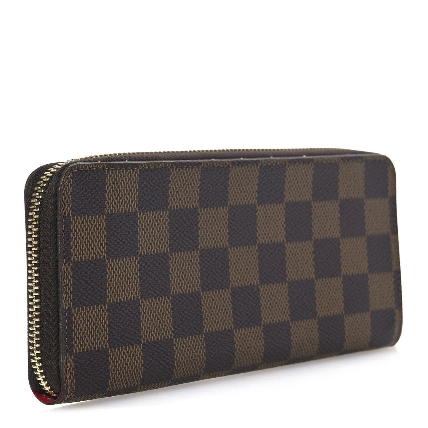 Damier Ebene Clemence Wallet Cherry