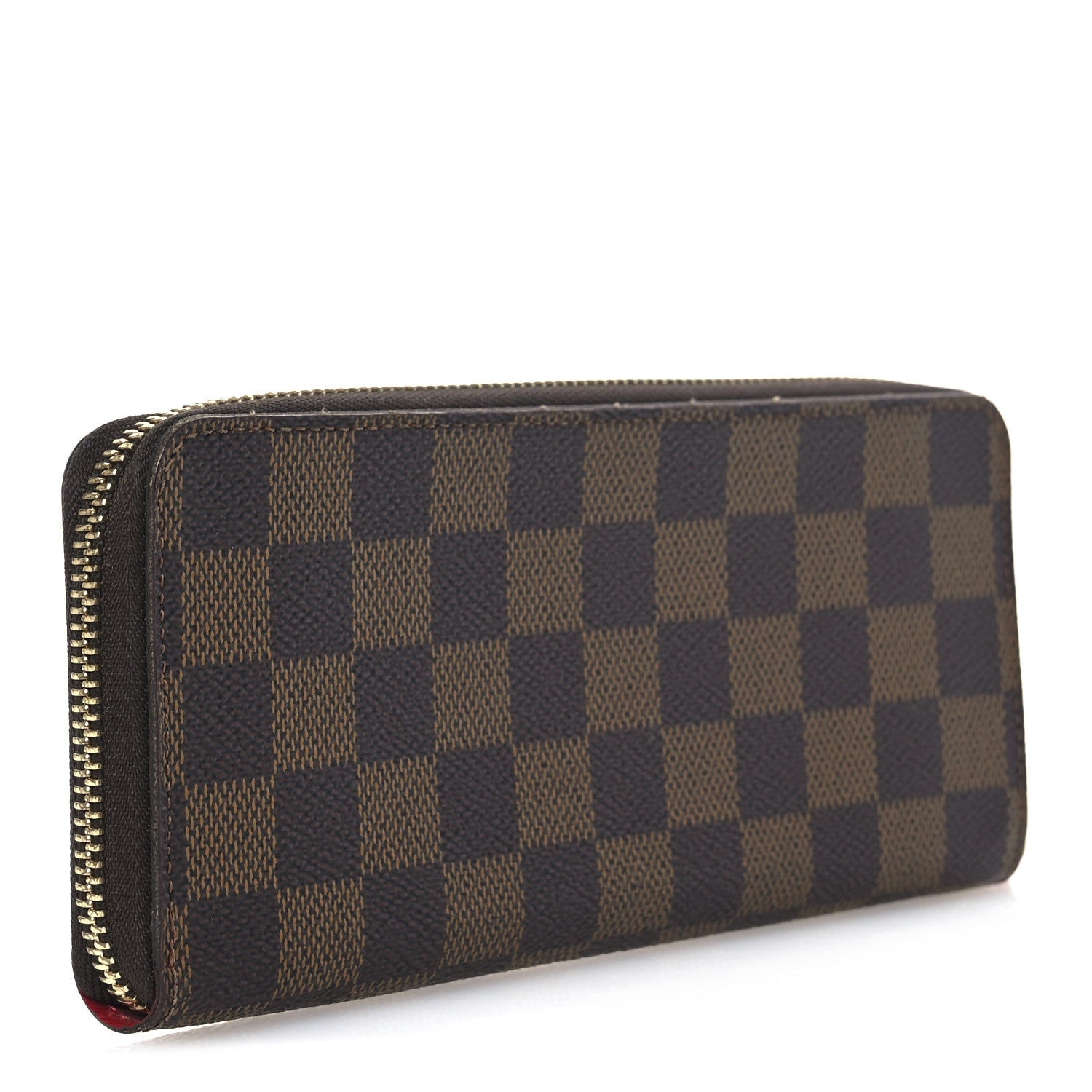 Louis Vuitton Damier Ebene Clemence Wallet Cherry 3 of 7