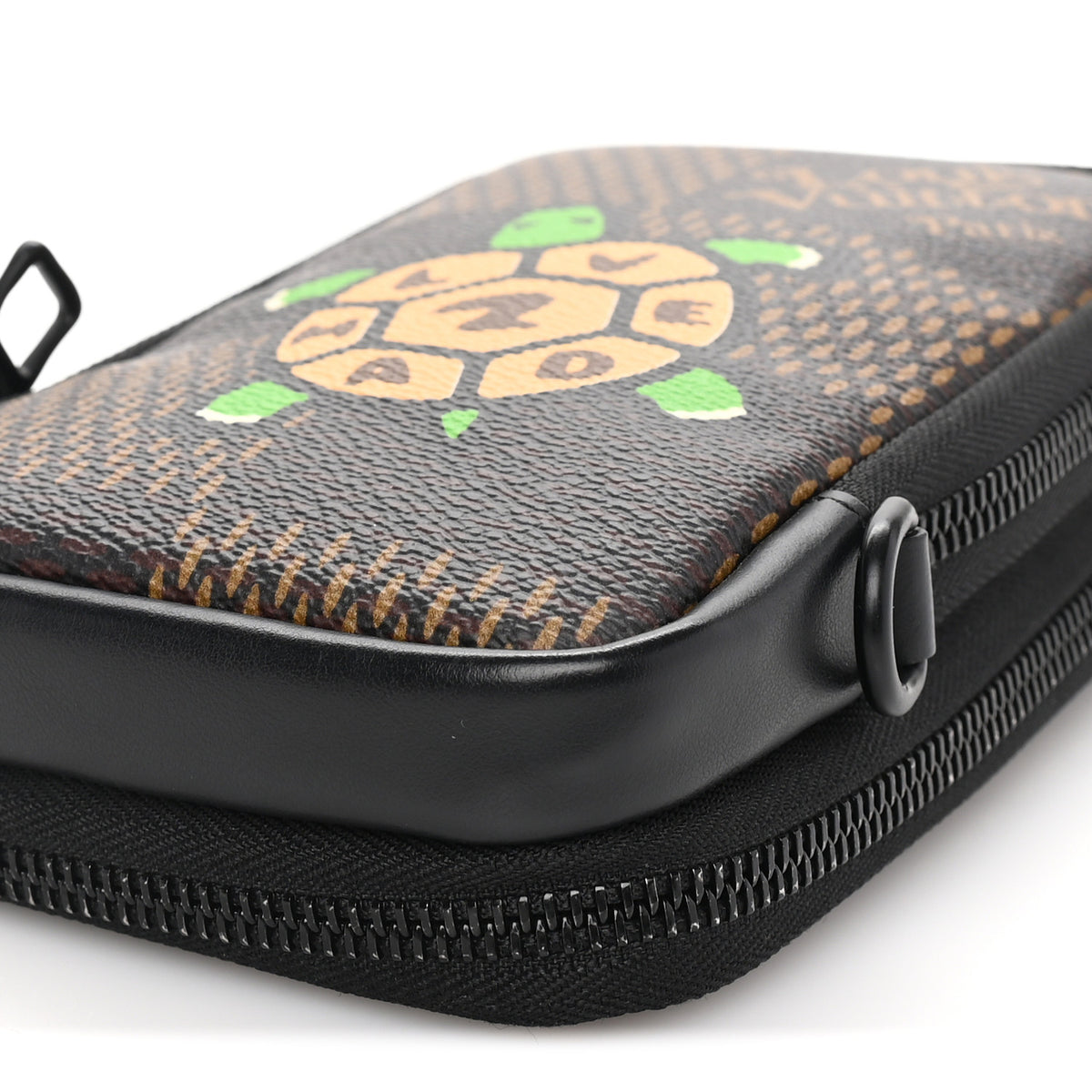 X NIGO Giant Damier Ebene Tortoise Double Phone Pouch