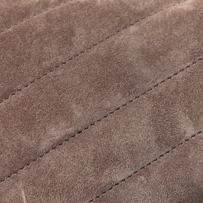 Saint Laurent Suede Y Quilted Monogram Medium Loulou Chain Satchel Taupe 5 of 7