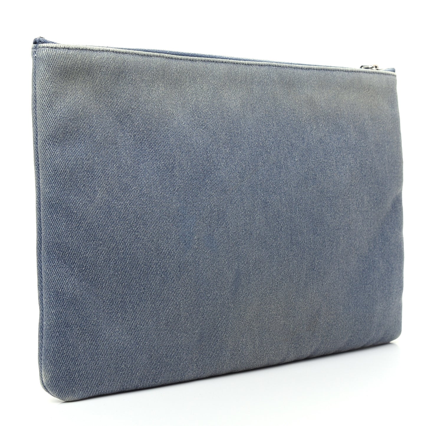 Canvas Sequins Large Deauville Cosmetic Pouch Navy