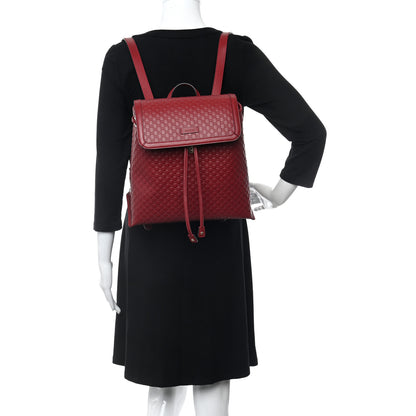 Gucci Microguccissima Drawstring Backpack Red 2 of 10