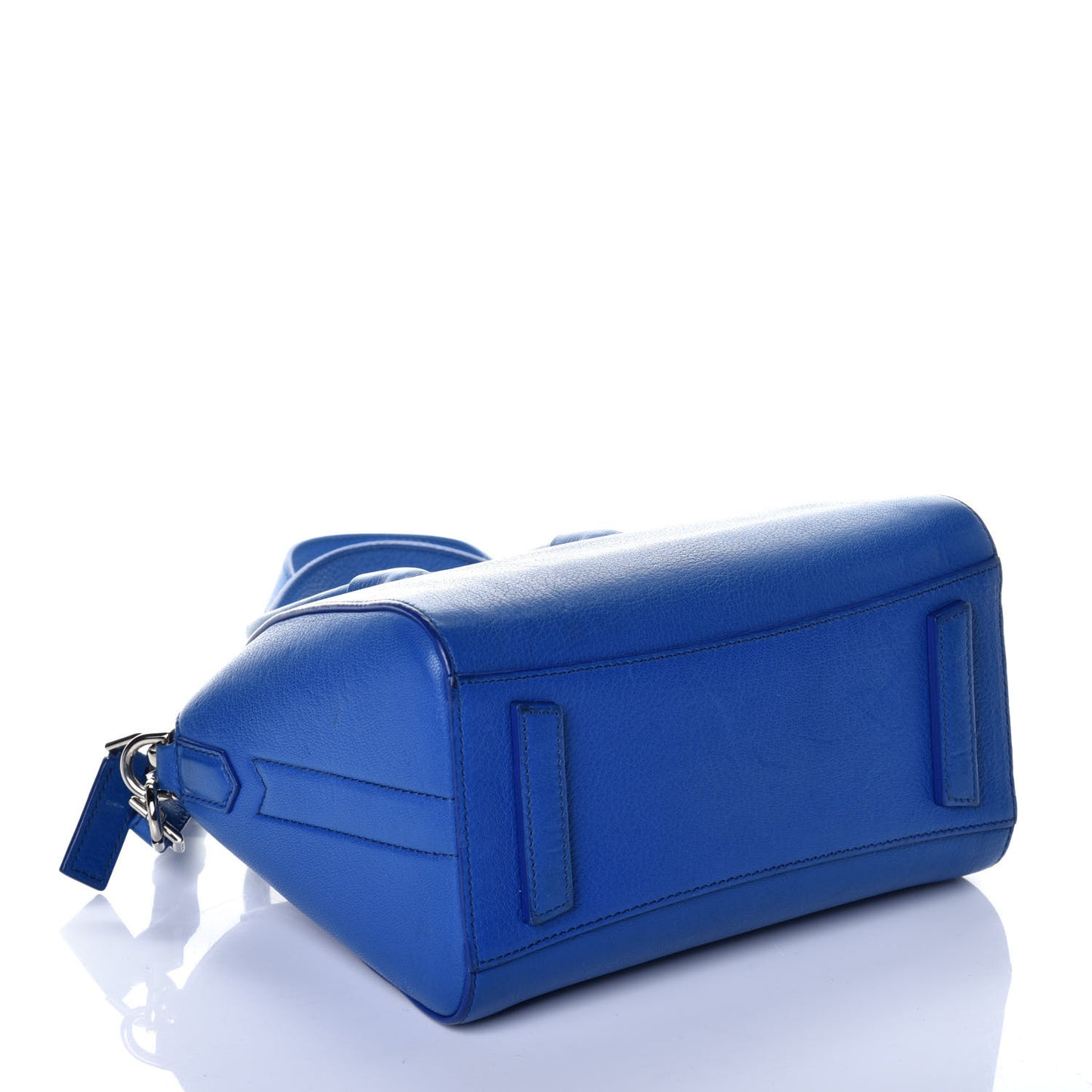 Sugar Goatskin Mini Antigona Indigo Blue